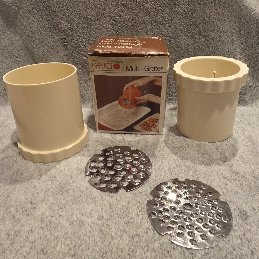 Eva Multi Grater Spices Grinder Rotary Stainless Steel-Olive Garden Style‎